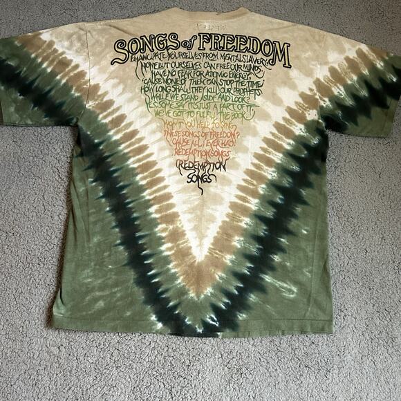 Vintage Bob Marley T Shirt Size XL Songs Of Freedom Reggae Excellent Graphics - Picture 14 of 16